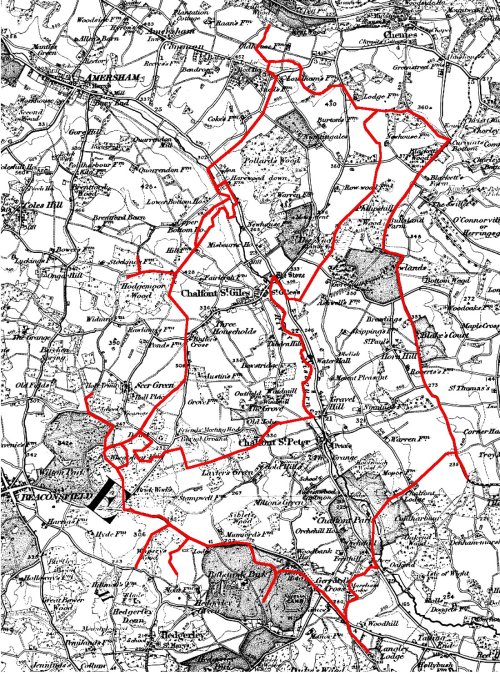 Chalfont St Peter Map Chalfont Parish Boundaries